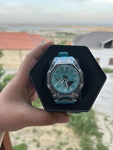 Новый, Наручные часы, G-Shock, цвет - Голубой — 1