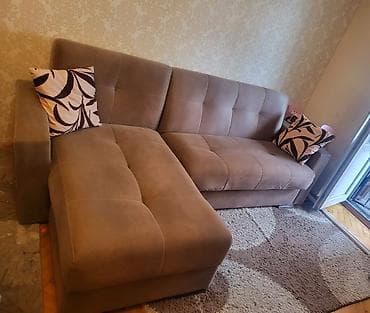 Divanlar: Künc divan, İşlənmiş, Açılan, Bazalı, Parça, Çatdırılma yoxdur — 1