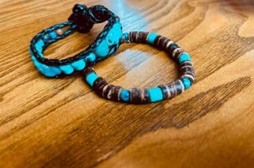 tək qaş: Bohem üslubunda boncuklu qolbaq dəsti - 2 ədəd qolbaqdan ibarət dəst — 3