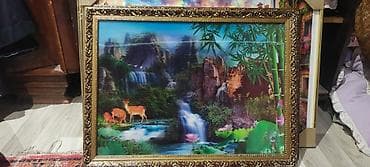 Ev saatları: Çərçivəli dekorativ tablo kolleksiyası - Mövzu: təbiət mənzərələri və — 2