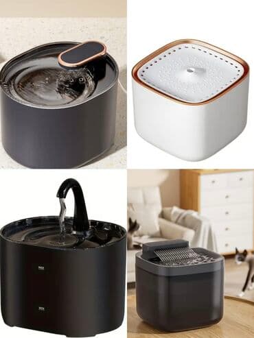 Dörd fərqli dizaynda, ev heyvanları üçün nəzərdə tutulmuş su