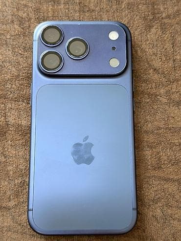 byd sarj: IPhone 17 Pro, 256 GB, Mavi, Simsiz şarj, Face ID, Sənədlərlə — 1