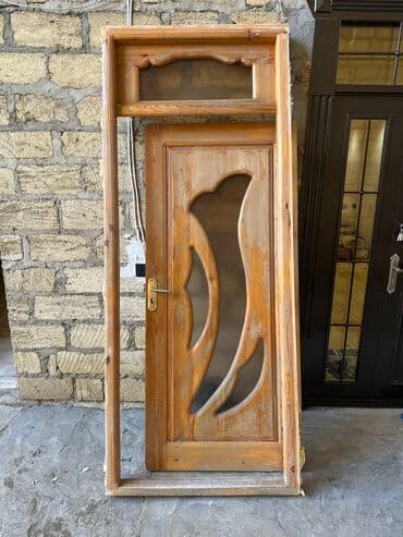 Yataq otağı üçün İşlənmiş Otaq qapısı 90x240 sm Zamok ilə, Zəmanətsiz, Ünvandan götürmə