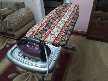 lovhe satilir: Ütü masası - Geniş və sabit ütüləmə səthi: dekorativ naxışlı, yumşaq — 2
