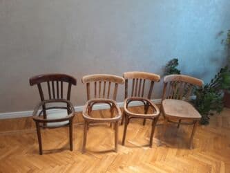 старые стулья: Для гостиной, Б/у, Нескладной, Стул — 9