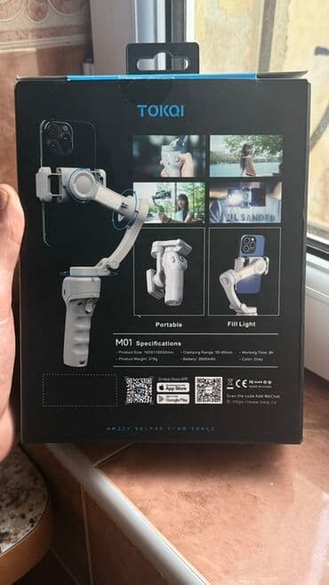 подставка для ноутбука: TOKQI M01 3-oxlu telefon gimbal stabilizatoru - 3-oxlu stabilizasiya — 2