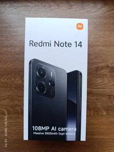 soyuducu baku electronics: Xiaomi Redmi Note 14, 256 GB, rəng - Göy, 
 Zəmanət, Sensor, Barmaq izi — 3