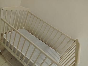 çilek beşik: Oğlan və qız üçün, Dördbucaq, Beşik, Dəstsiz, Matras ilə, Yellənmə mexanizmsiz — 2