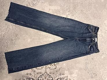 push up helanke: - Məhsul: klassik tünd-mavi cins şalvar - Model: düz kəsim, yüksək — 1