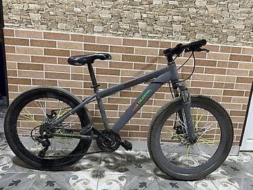 Dağ velosipedi – SHIMANO keçişli - Rəng: boz mat - Çərçivə: alüminium
