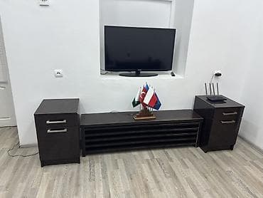 Ofis mebel dəsti – tünd qəhvəyi, parlaq səthli MDF/LDSP Tərkib: - 2 lalafo.az -da Ofis mebel dəsti – tünd qəhvəyi, parlaq səthli MDF/LDSP Tərkib: - 2