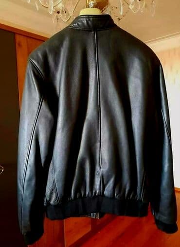 демисезонные кожаные мужские куртки: Təmiz.Əsil.Dəri. İşlənmiş. Arıq,bədən,boy,175,185,sm — 2