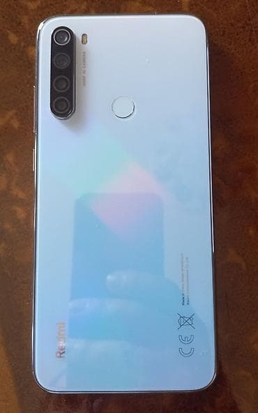 iphone telefon ikinci el: Redmi Note 8, 64 GB, rəng - Ağ, Barmaq izi — 3