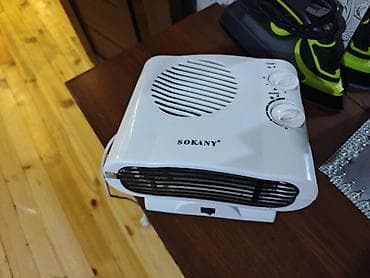 hava fenleri: SOKANY elektrikli fan qızdırıcı - Kompakt stolüstü dizayn, ağ korpus — 1