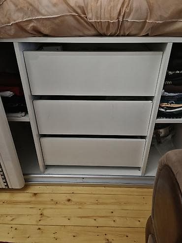 2 qapılı, Ağ, Digər material, Kupe, Düz dolab — 7