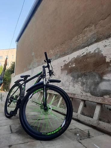 bicycle: BMX 29luqdur 1ay işlənib - Rəng: qara-yaşıl dizayn, eyni rəngdə — 6