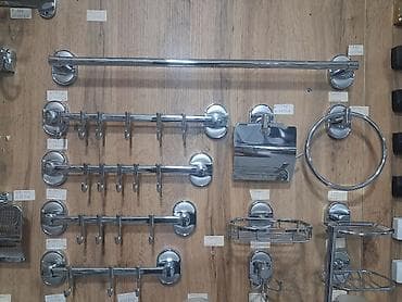 hamam eşyalari: Vanna otağı üçün xrom aksessuarlar dəsti - Material: paslanmayan — 1