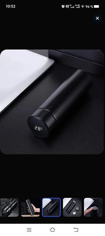 kafel ucuz: Rəng - Qara, Termofincan, Paslanmayan polad, 500 ml — 6