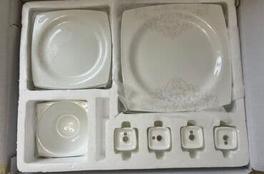 qabyuyan: Nahar dəsti, rəng - Ağ, Farfor, 12 nəfərlik, Türkiyə — 2