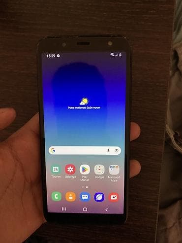 samsung tab4: Samsung Galaxy A6, 32 GB, rəng - Qara, Barmaq izi — 4