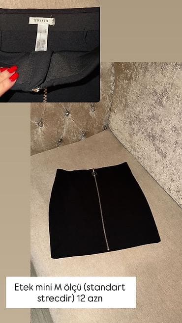 Qadın ətəkləri – müxtəlif modellər və ölçülər 1) Denim ətək - Rəng — 6