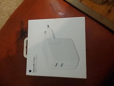 iphone original adapter: Apple Dual USB‑C Port 35W Power Adapter Xüsusiyyətlər: - İki ədəd — 2