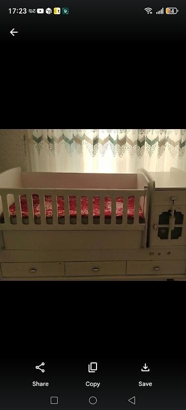 Oğlan və qız üçün, Dördbucaq, Beşik, Dəstsiz, Matras ilə, Yellənmə mexanizmsiz