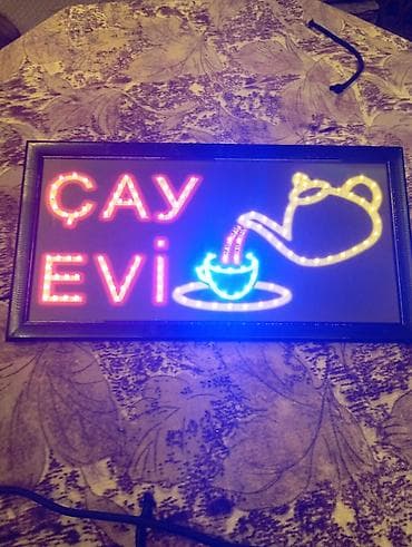 Reklam lövhələri: Məhsul: “ÇAY EVİ” LED işıqlı reklam lövhəsi - Tip: Elektriklə işləyən — 4