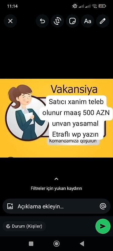 ucuz utu: Satış məsləhətçisi tələb olunur, Yalnız qadınlar üçün, 18-29 yaş, Təcrübəsiz, Aylıq ödəniş — 1