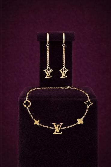 Dəstə daxildir: Sırğa, Bilərzik, Sarı qızıl, 585 Əyar, 6 g