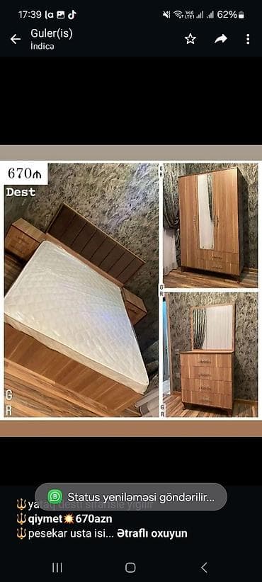 mebel trimo: 🔱yataq desti sifarisle yigilır *🔱qiymet💥670azn* 🔱pesekar usta isi — 1
