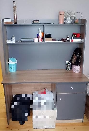 ofis dolabi: Düz masa, Polkalı, Siyirməli, Azərbaycan, Sadə laminat, Zəmanətli, Kredit yoxdur — 1