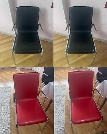 kuxna masalari: Mətbəx üçün, rəng - Qara Stul — 5