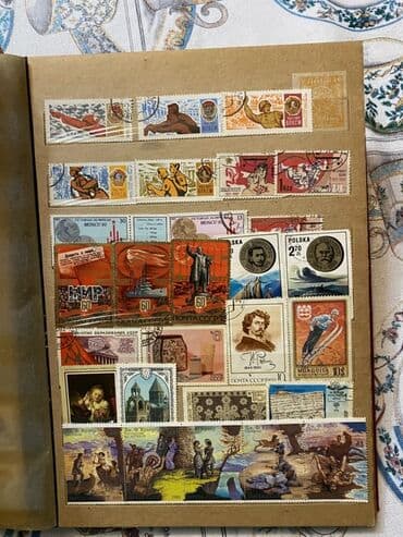 где купить марки для коллекции: Kolleksiyaçılar üçün qədim illərə məxsus markalar. 24 səhifədir. Real — 14