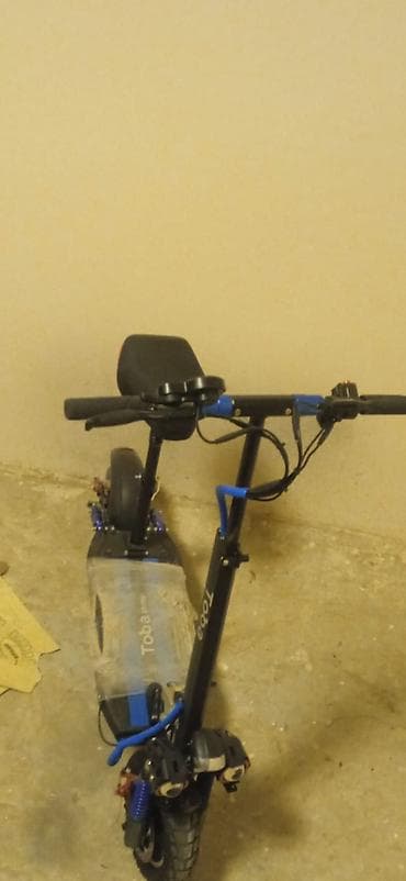 samokat elektrikli: Güclü elektrikli skuter – oturacaqlı, amortizatorlu, iri təkərli — 5