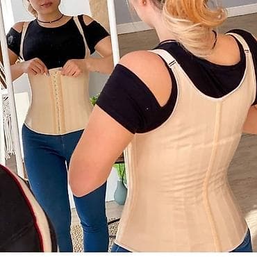 ariqlama: Original Latex 9 Sümük mayka korseti ▪️Razmerlər Bej rəngdə XS, 3XL — 4