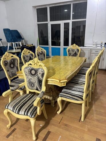 Декор и интерьер: Б/у, Овальный стол, 8 стульев — 4