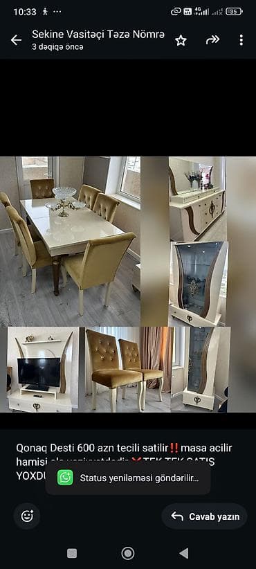 Qonaq Desti 600 azn tecili satilir‼️masa acilir hamisi ela lalafo.az -da Qonaq Desti 600 azn tecili satilir‼️masa acilir hamisi ela