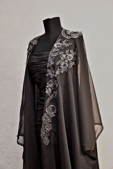 uzun hicab donlari: Abaya Xüsusi əl işi (hicab) — 3