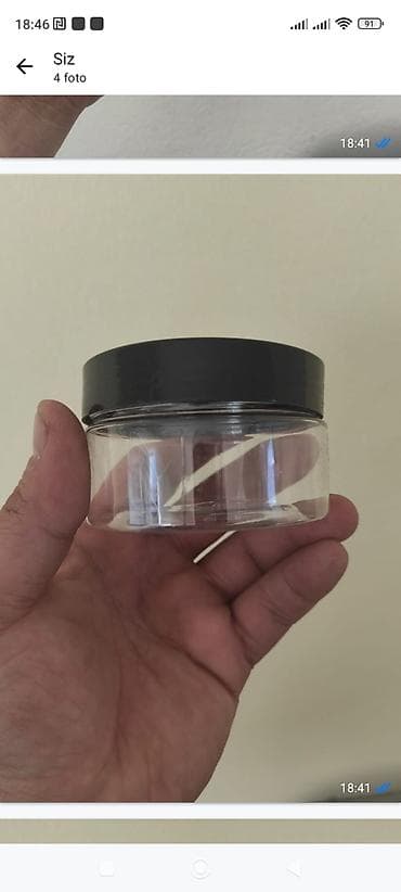 banka alan: Kosmetik qablar dəsti - Material: yüngül və davamlı plastik - — 1