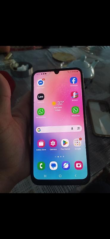 samsung note 10 ekran: Samsung Galaxy A24 4G, 128 GB, rəng - Bənövşəyi, Barmaq izi — 2