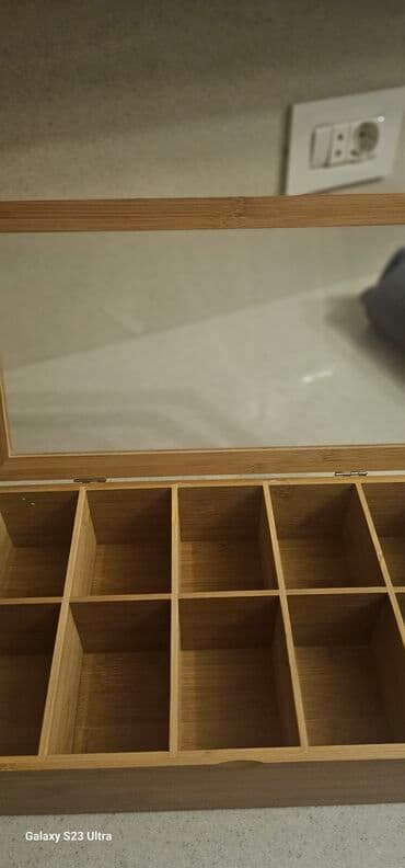 Bitkilər: Bambuk çay/aksesuar qutusu,giymet sondu - Material: təbii bambuk — 2