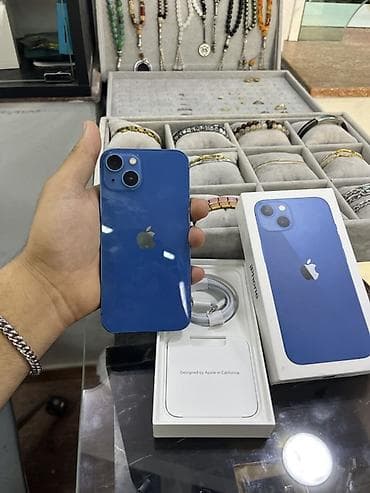 telefon iphone 12: IPhone 13, 128 GB, Mavi, Zəmanət, Barmaq izi, Simsiz şarj — 4