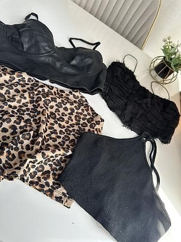 qara halile: - 4 ədəd trendy top bırlıkde 15azn - Qara “leather look” bralet – — 1