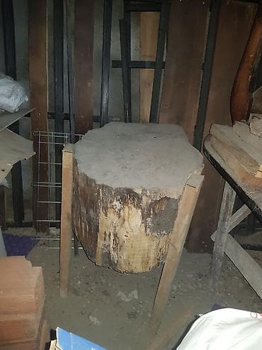 sümük: Taxta doğrama kötüyü (ağac gövdəsindən massiv blok) - Material: bərk — 1