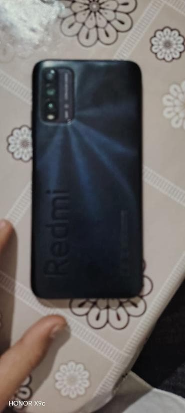 qusar telefon satisi: Redmi 9T, 64 GB, rəng - Qara, Barmaq izi — 2