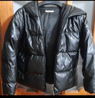 Qadın/qız üçün qışlıq yun (puf) kurtkalar - Rəng: qara - Model: qısa