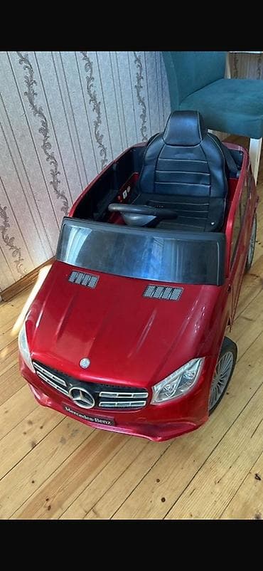 oyuncaq masin type 0: Uşaq üçün elektrikli maşın – Mercedes-Benz stili, qırmızı rəng - — 4