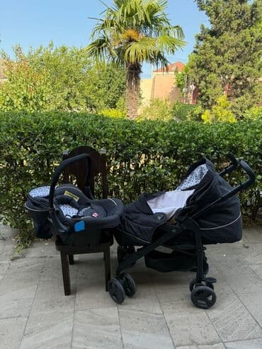 deri plas: 3-ü 1-də araba, İşlənmiş, Yaş: <1 ay — 2