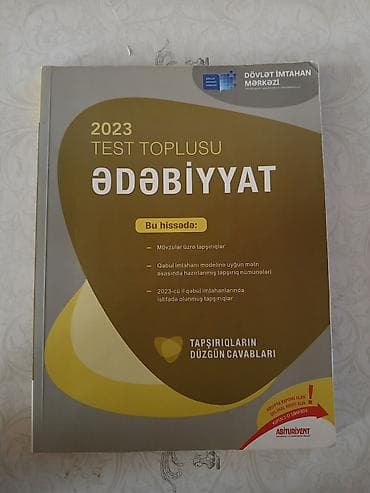 3 cü qrup blok imtahanına hazırlaşanlar üçün ədəbiyyat test toplusu — 1
